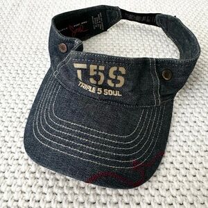 Triple Five Soul T5S Denim Visor red brim Y2K